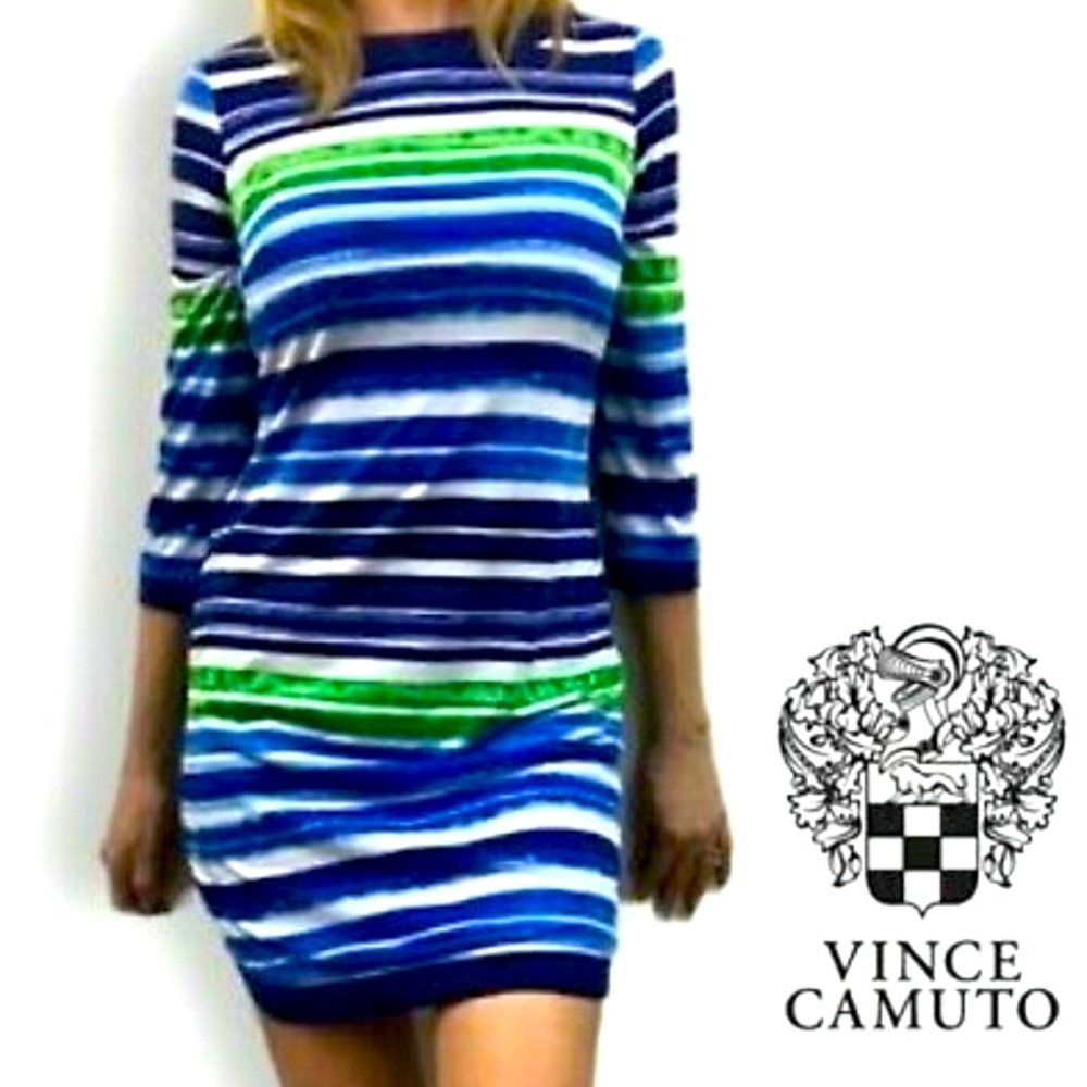 💚💙Vince Camuto Striped Dress💙💚